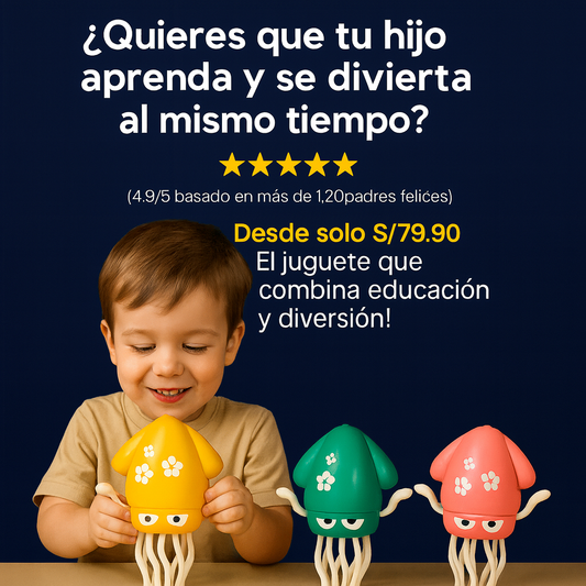 Calamar Eléctrico Educativo: Diversión y Aprendizaje para Niños